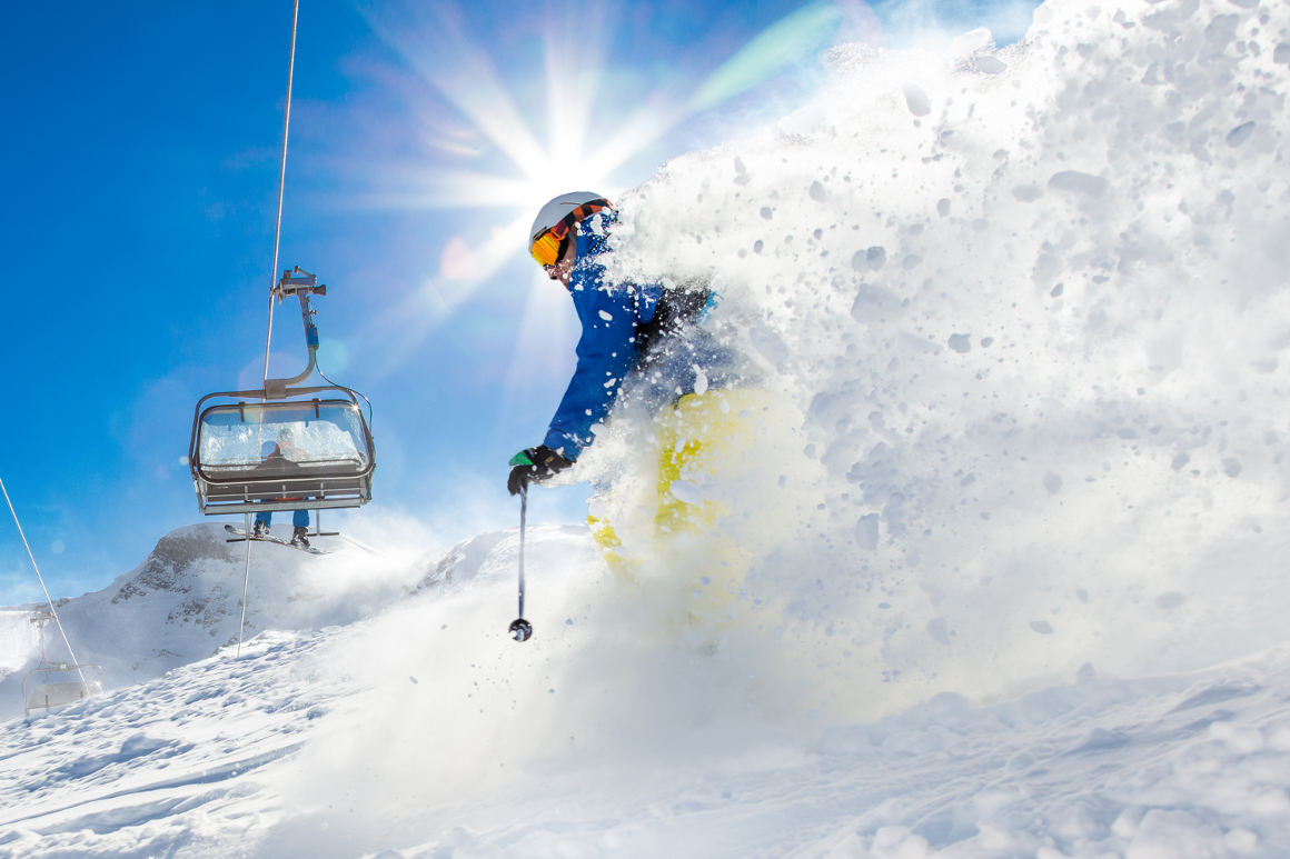 Die Lizenz zum Skifahren in den Dolomiten